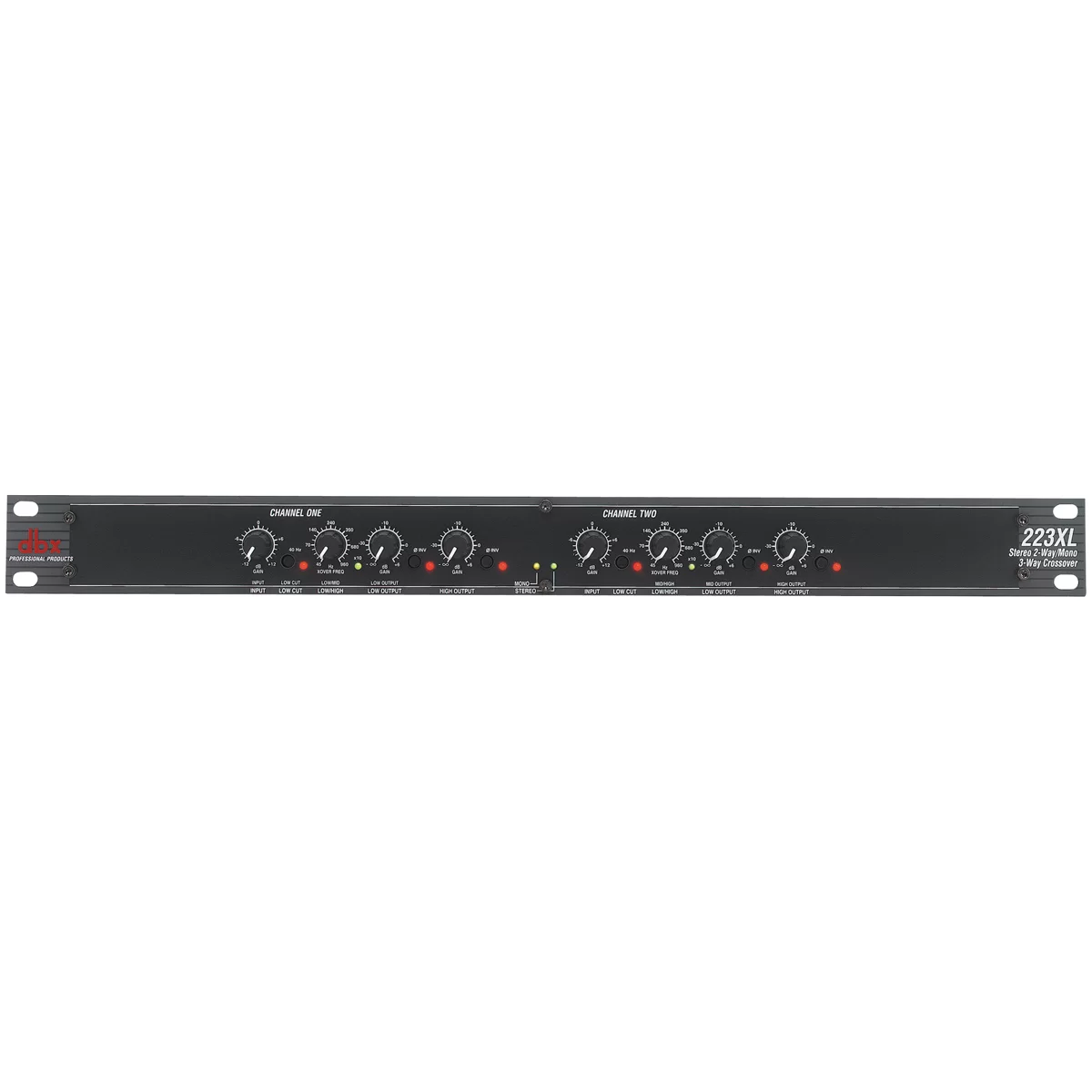 DBX 223XL Кроссовер (2 стерео / 3 моно), разъемы XLR купить в